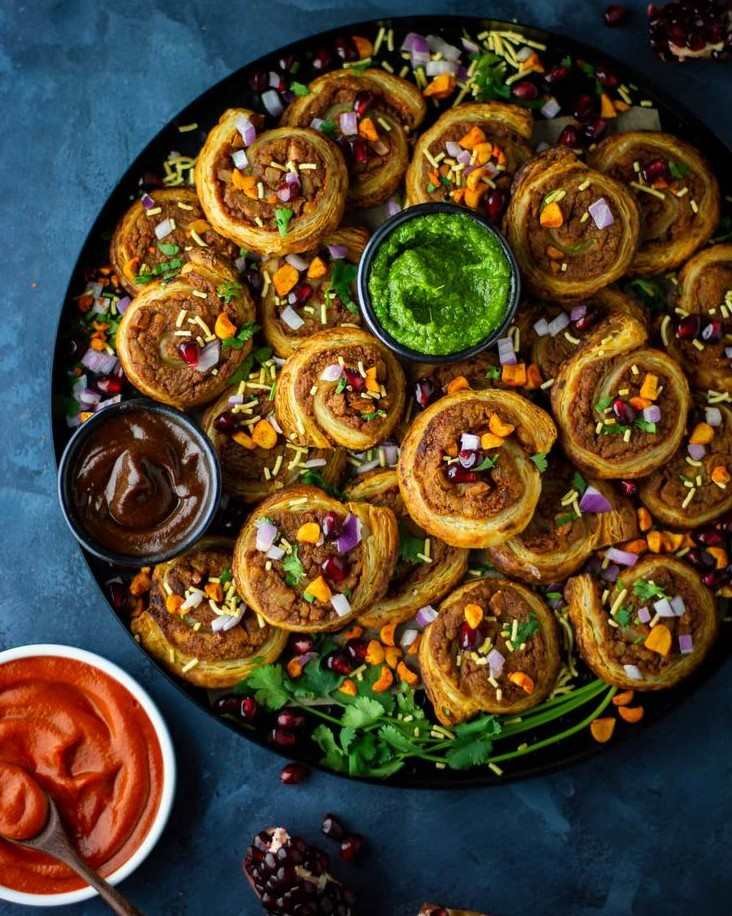 Dabeli Samosa Pinwheels